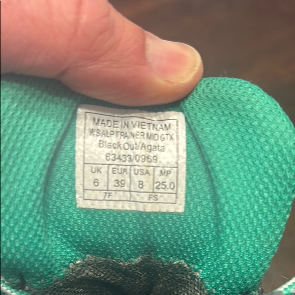 Women's Black and Teal Hiking Boots - Picture 7 of 7